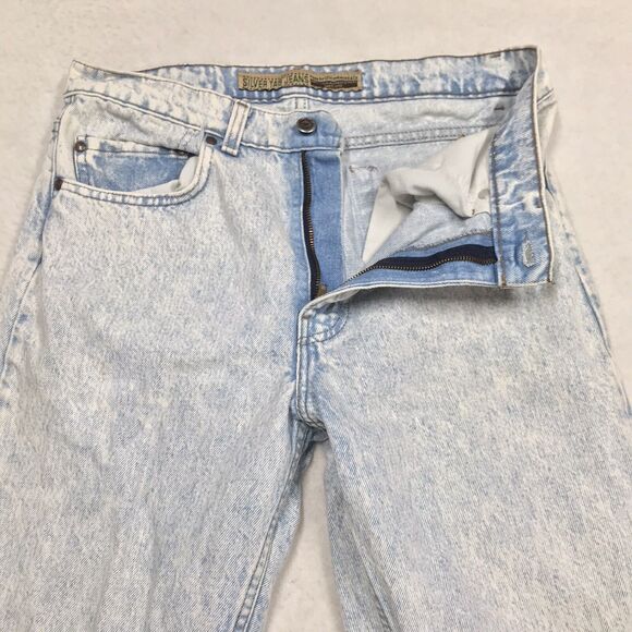 90s LEVIS Silvertab 512 Acid Wash Jean Men 33/34 (30x32 actual) USA Slim Taper - Picture 4 of 16